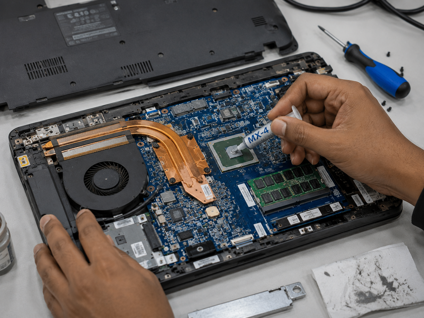 Thermal paste and cooling service